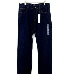 Calvin Klein Jeans Straight Cut Dark Wash Bootcut Jeans SIZE 34
